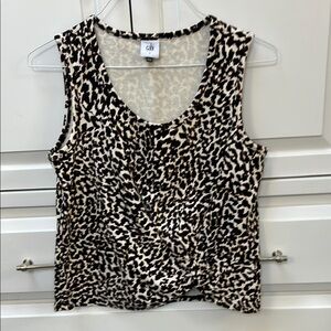 Chico's Leopard Print Sleeveless Top